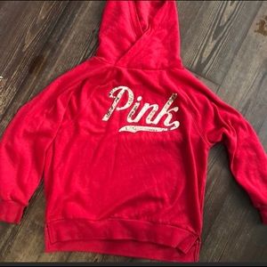 Sequin red and gold sweatshirt